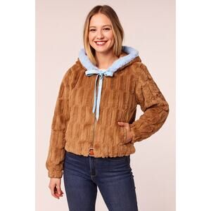 MSRP $148 | ✨ Band of the Free “Angel” Teddy Jacket UPCYCLED Caramel – Size S  ✨